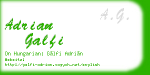 adrian galfi business card